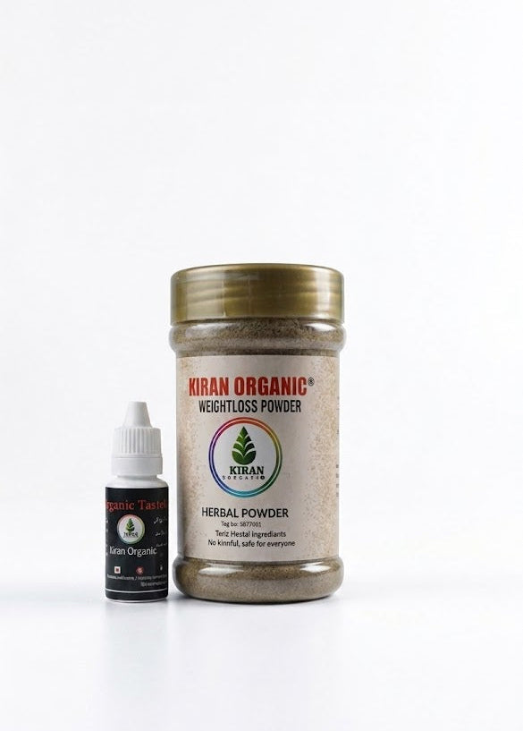 Kiran Organic Herbal Weight Loss Powder Combo (with Organic Taste Booster)