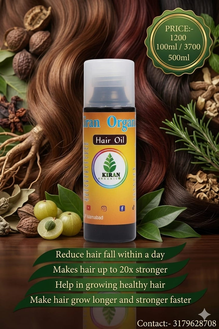 Kiran organic hair oil
