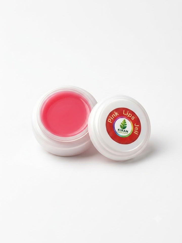 Kiran Organic Premium Pink Lip Jell – Hydrating & Exfoliating Lip Balm