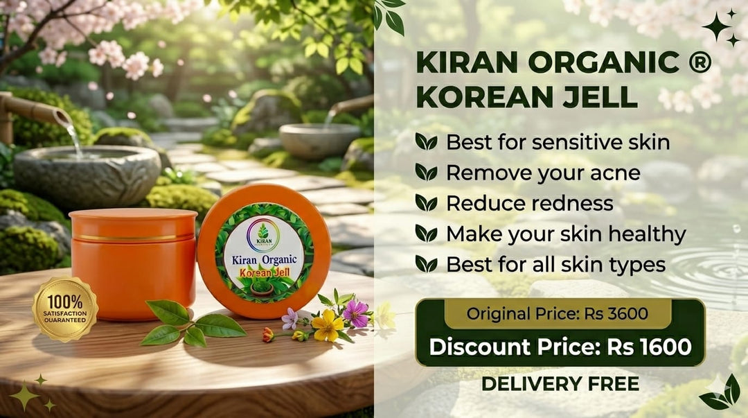 Kiran Organic Korean Jell – Soothing Acne Repair & Hydration Gel