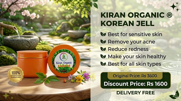 Kiran Organic Korean Jell – Soothing Acne Repair & Hydration Gel